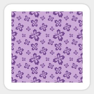 Colorful Lilies Collection - Violet Lilies Pattern Sticker